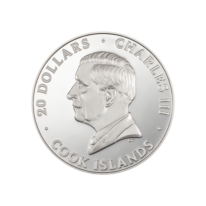 SILVER BURST Bald Eagle 3 Oz Silver Coin $20 Cook Islands 2024