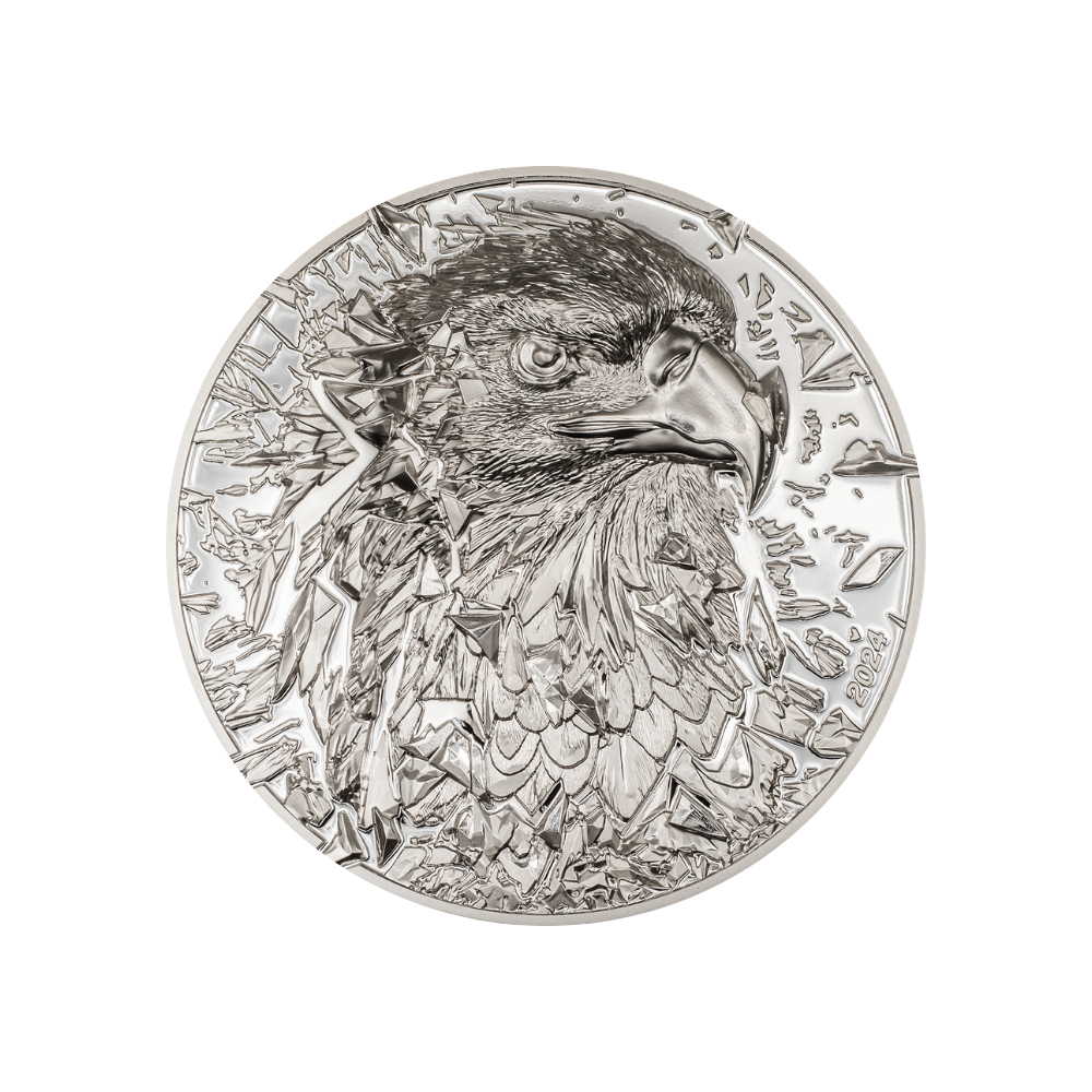 SILVER BURST Bald Eagle 3 Oz Silver Coin $20 Cook Islands 2024
