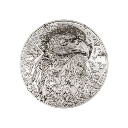 SILVER BURST Bald Eagle 3 Oz Silver Coin $20 Cook Islands 2024