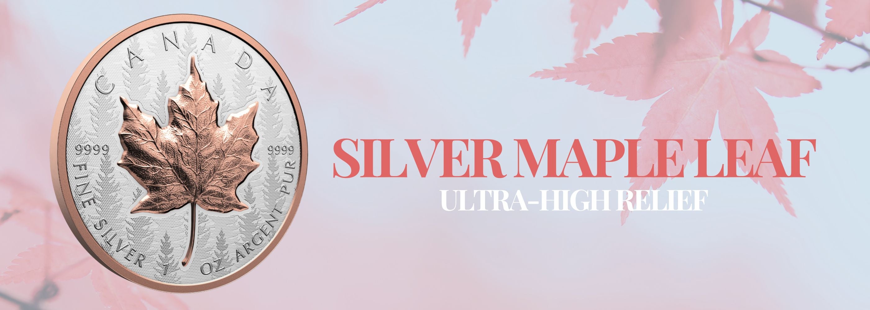 Silver Maple Leaf 1 Oz Fine Silver Coin Ultra-High Relief Coin 2025