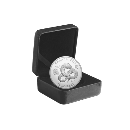 SNAKE Lunar Year 1 Oz Silver Coin $15 Canada 2025