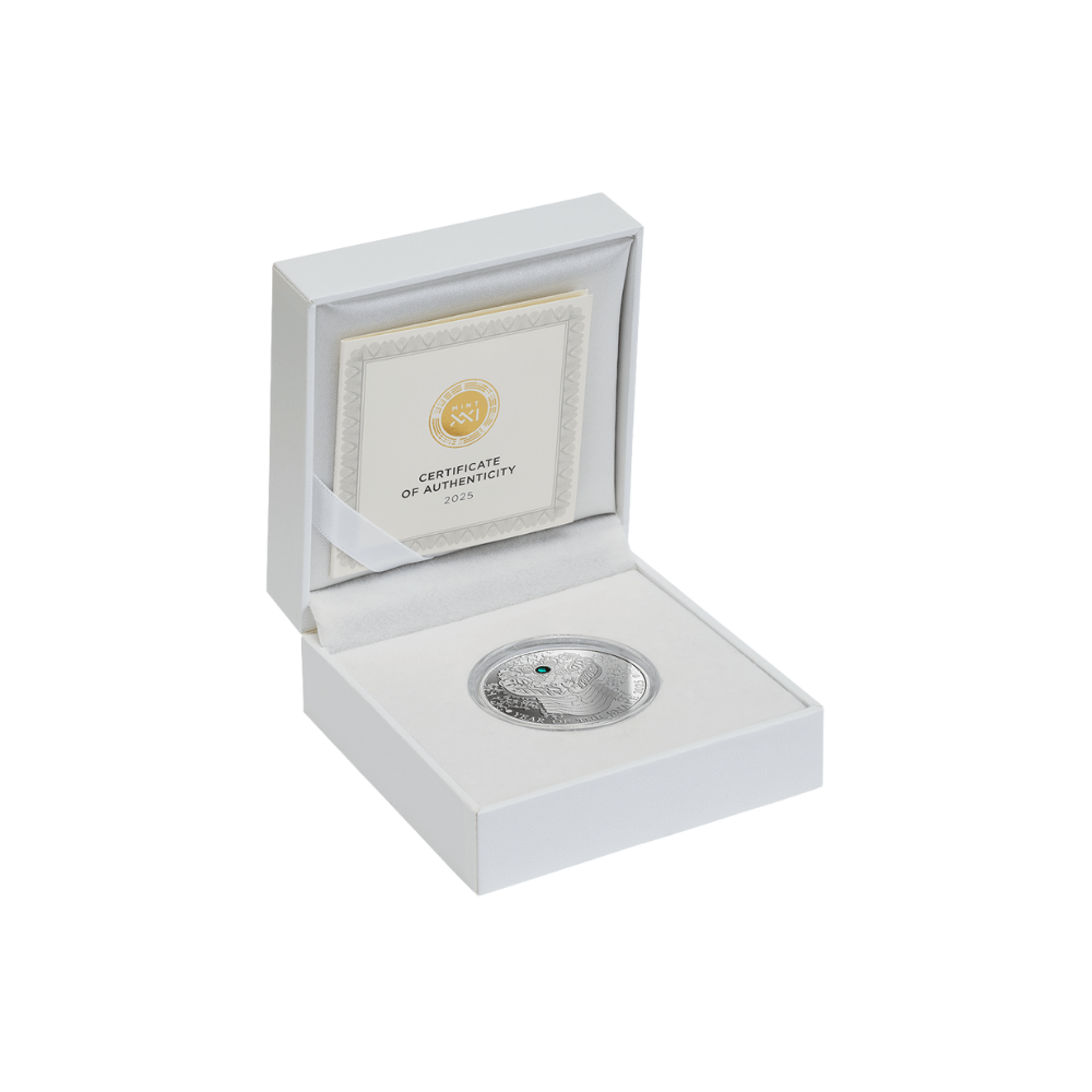 SNAKE Lunar Year 1/2 Oz Silver Coin 2 Cedis Ghana 2025