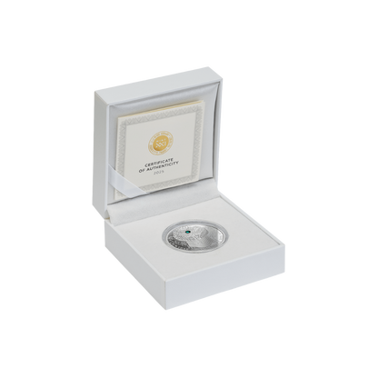 SNAKE Lunar Year 1/2 Oz Silver Coin 2 Cedis Ghana 2025