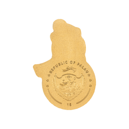 SNOWMAN Golden Highlights Gold Coin $1 Palau