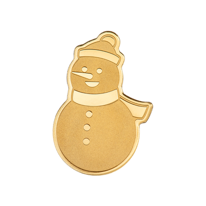 SNOWMAN Golden Highlights Gold Coin $1 Palau