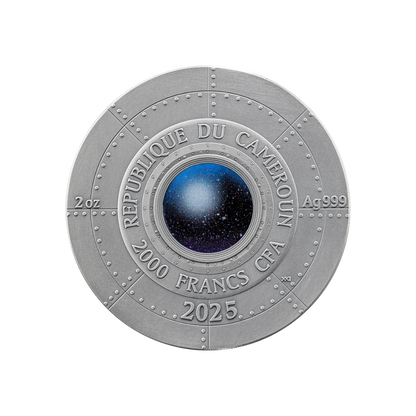 SOCORRO UFO INCIDENT Interstellar Phenomena 2 Oz Silver Coin 2000 Francs Cameroon 2025