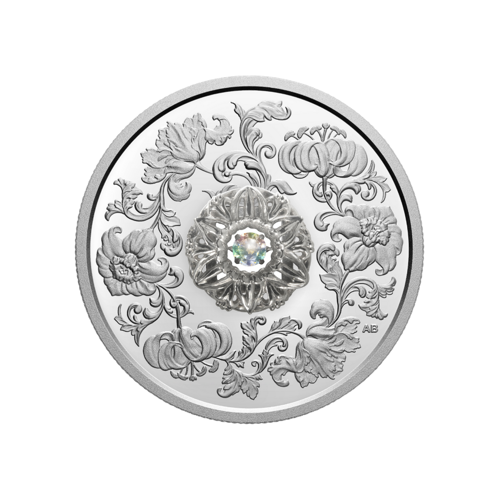 SPARKLE OF THE HEART Dancing Diamond Silver Coin $20 Canada 2020