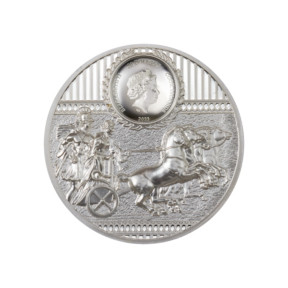 SPARTA 3 Oz Silver Coin $20 Cook Islands 2023