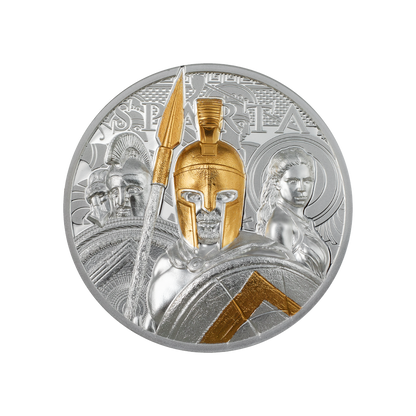 SPARTA 3 Oz Silver Coin $20 Cook Islands 2023