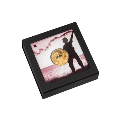 SPECIAL FORCES Real Heroes 1 Oz Gold Coin $250 Cook Islands 2022