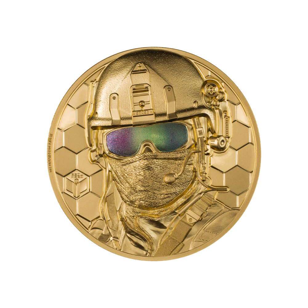 SPECIAL FORCES Real Heroes 1 Oz Gold Coin $250 Cook Islands 2022