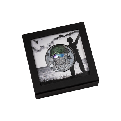 SPECIAL FORCES Real Heroes 3 Oz Silver Coin $20 Cook Islands 2022