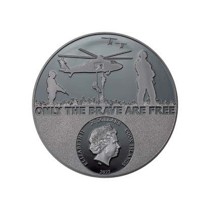SPECIAL FORCES Real Heroes 3 Oz Silver Coin $20 Cook Islands 2022