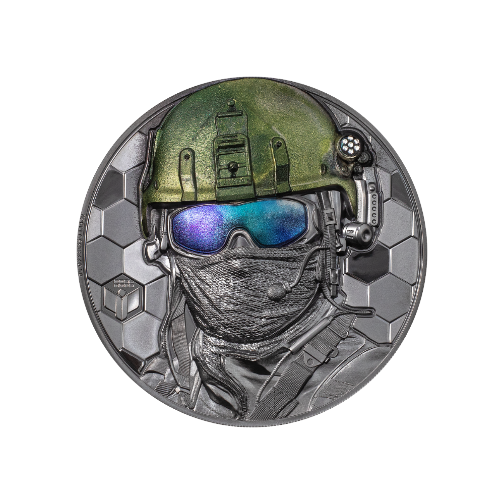 SPECIAL FORCES Real Heroes 3 Oz Silver Coin $20 Cook Islands 2022
