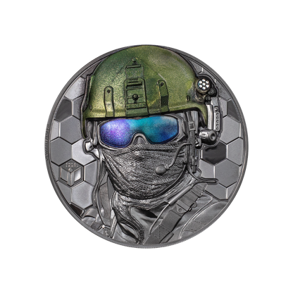 SPECIAL FORCES Real Heroes 3 Oz Silver Coin $20 Cook Islands 2022