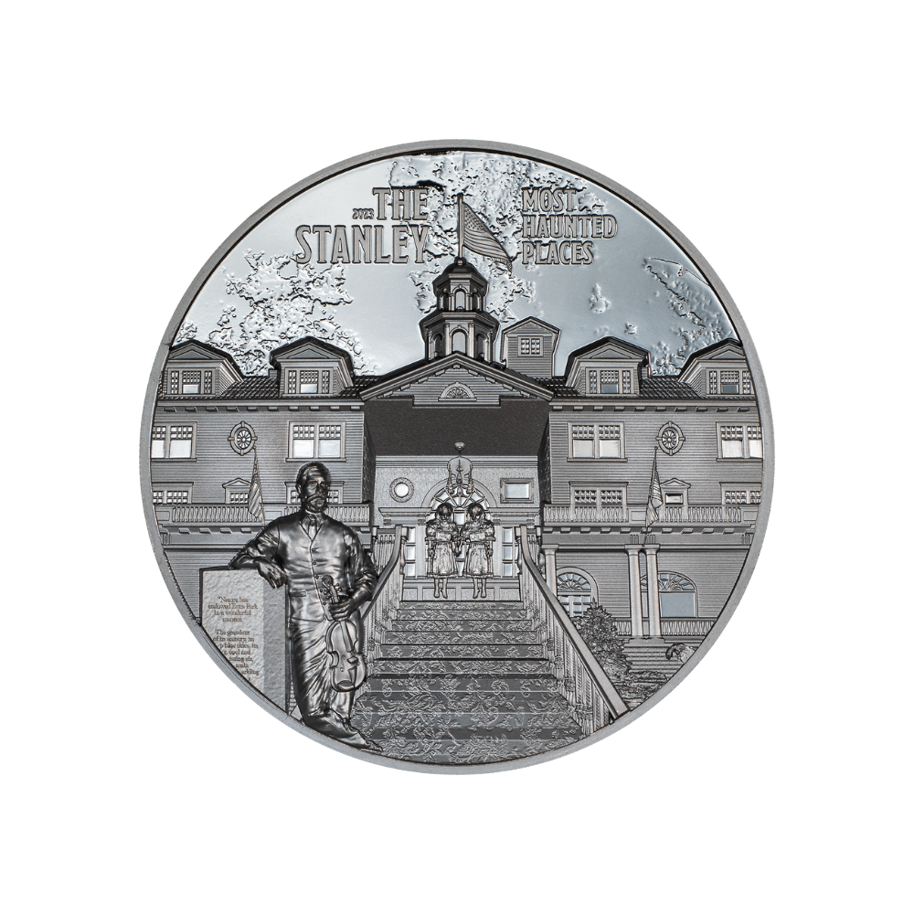 STANLEY Most Haunted Places 2 Oz Silver Coin $10 Cook Islands 2023