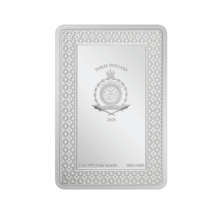 STAR SIGNS OF THE ZODIAC Aquarius 2 Oz Silver Coin $3 Niue 2025 - PARTHAVA COIN