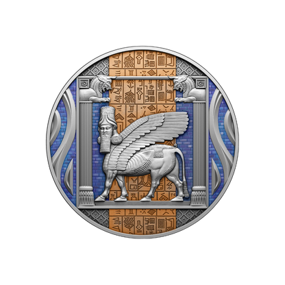 SUMERIAN Ancient Civilizations 2 Oz Silver Coin 2000 Francs Cameroun 2023