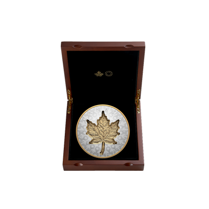 SUPER INCUSE SILVER MAPLE LEAF 1 Kilo Silver Coin $250 Canada 2024
