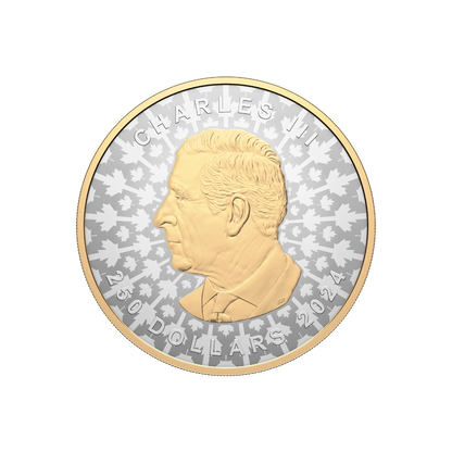 SUPER INCUSE SILVER MAPLE LEAF 1 Kilo Silver Coin $250 Canada 2024