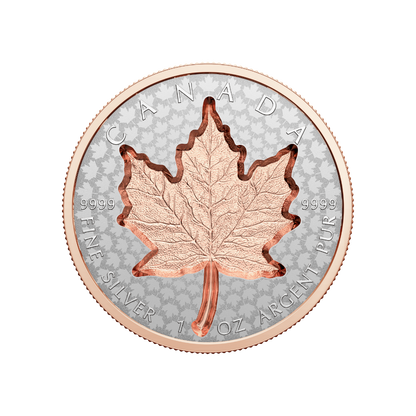 SUPER INCUSE SILVER MAPLE LEAF 1 Oz Silver Coin $20 Canada 2022