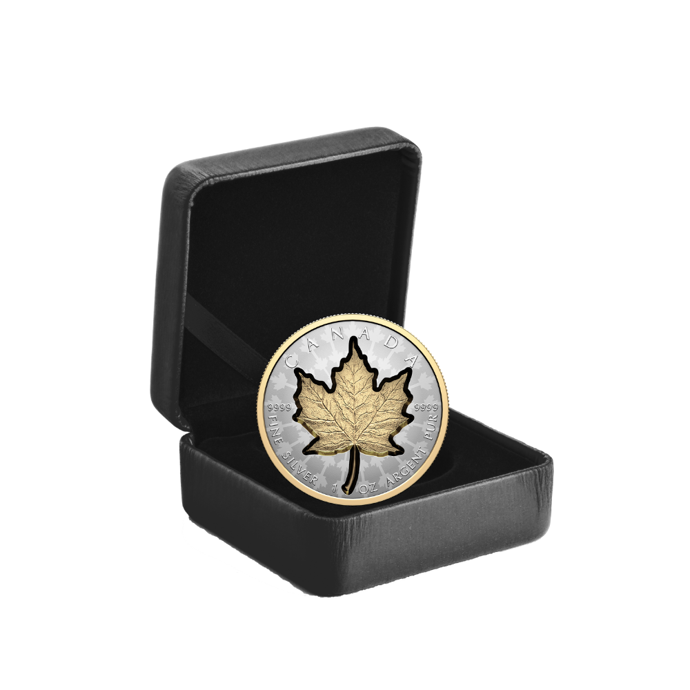 SUPER INCUSE SILVER MAPLE LEAF 1 Oz Silver Coin $20 Canada 2024