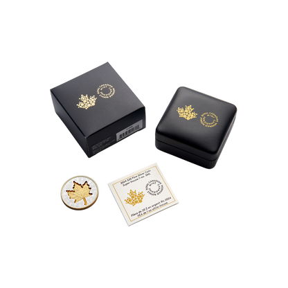 SUPER INCUSE SILVER MAPLE LEAF 1 Oz Silver Coin $20 Canada 2024