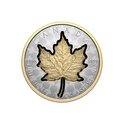 SUPER INCUSE SILVER MAPLE LEAF 1 Oz Silver Coin $20 Canada 2024