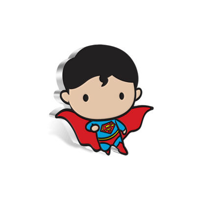 SUPERMAN™ FLYING Chibi 1 Oz Silver Coin $2 Niue 2021