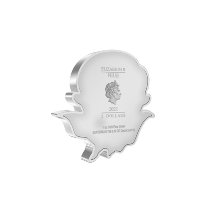 SUPERMAN™ FLYING Premium Number Chibi 1 Oz Silver Coin $2 Niue 2021