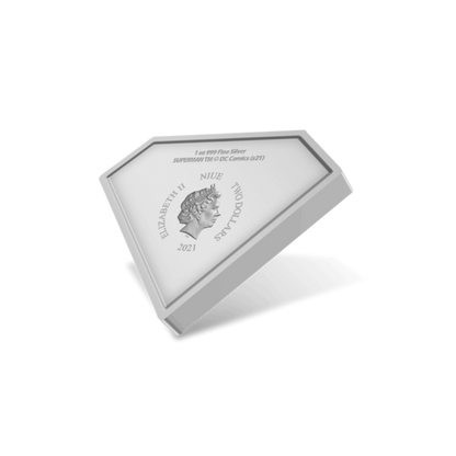 SUPERMAN™ Logo 1 Oz Silver Proof Coin $2 Niue 2021