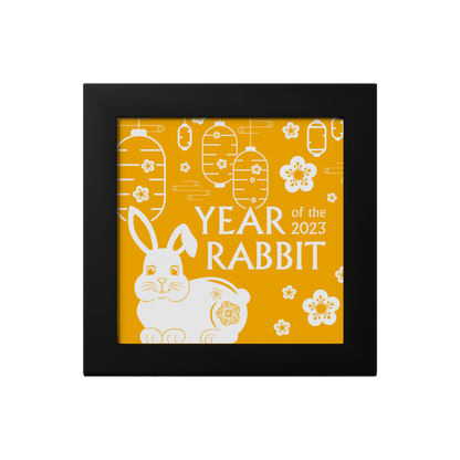 SWEET RABBIT Lunar Collection Gilded 1 Oz Silver Coin 1000 Togrog Mongolia 2023