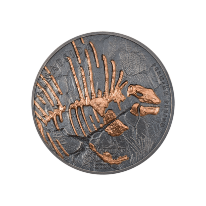 SYNAPSIDA Evolution of Life 1 Oz Silver Coin 500 Togrog Mongolia 2022