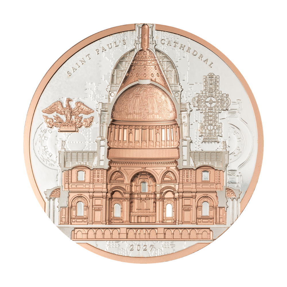 Saint Paul's Cathedral Arqline 3 Oz Silver Coin 2027 CIT COIN INVEST AG