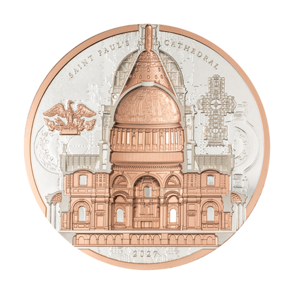 Saint Paul's Cathedral Arqline 3 Oz Silver Coin 2027 CIT COIN INVEST AG