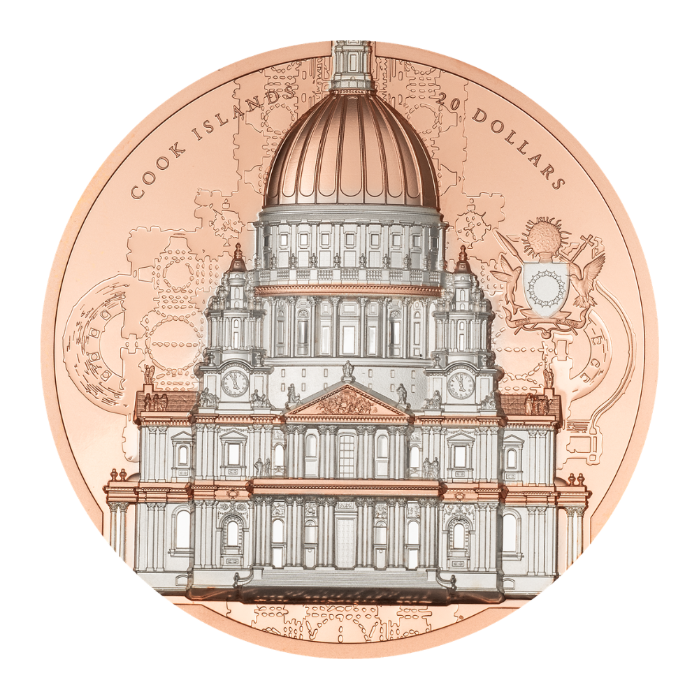 Saint Paul's Cathedral Arqline 3 Oz Silver Coin 2027 CIT COIN INVEST AG