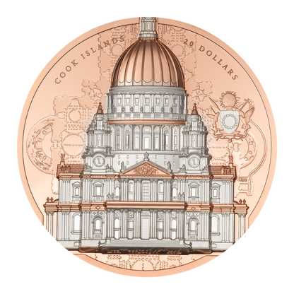 Saint Paul's Cathedral Arqline 3 Oz Silver Coin 2027 CIT COIN INVEST AG