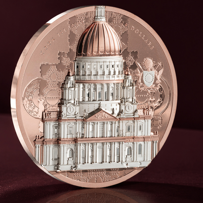 Saint Paul's Cathedral Arqline 3 Oz Silver Coin 2027 CIT COIN INVEST AG