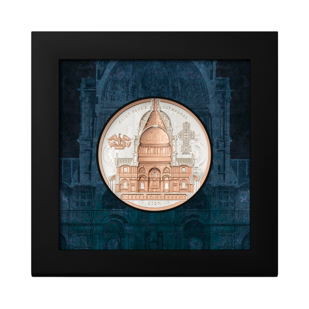 Saint Paul's Cathedral Arqline 3 Oz Silver Coin 2027 CIT COIN INVEST AG