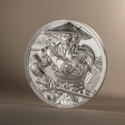 Samurai 5 Oz Silver Coin 2025