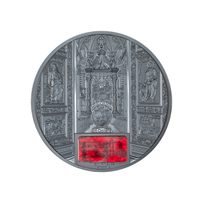 San Pietro In Vaticano Tiffany Art Metropolis 5 Oz Silver Coin 2022