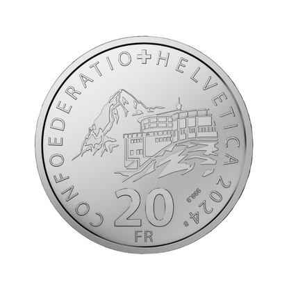 Schilthorn Swiss Aerial Cableways Series Silver Proof Coin 2024