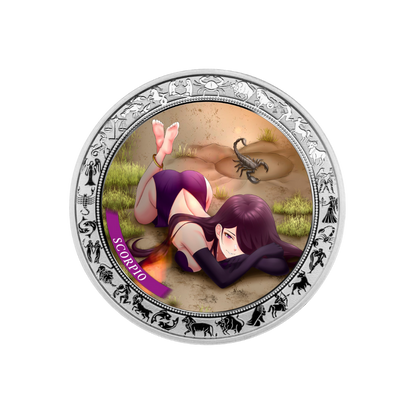 Scorpio Anime Zodiac series 1 Oz Silver Coin 2025 popcoins