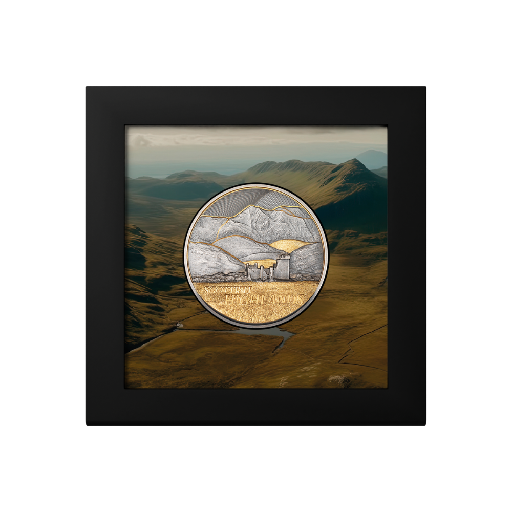 Scottish Highlands Golden Landscapes 2 Oz Silver Coin 2026 CIT COIN INVEST AG