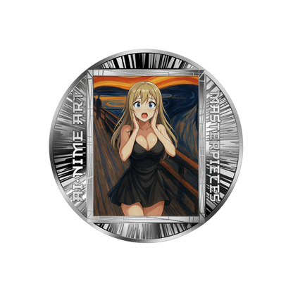Scream AI-nime Art Masterpieces Silver Coin 2025