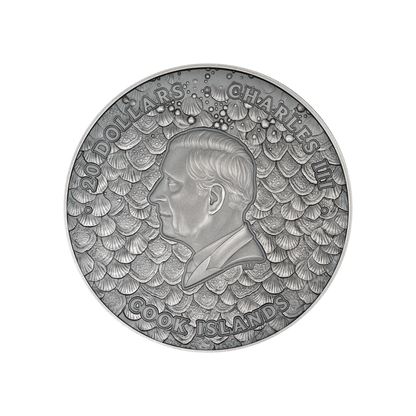 Sea Monster Underwater Fantasy 3 Oz Silver Coin 2025