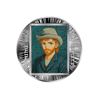 Self-Portrait with Grey Felt Hat AI-nime Art Masterpieces Silver Coin 2025 popcoins