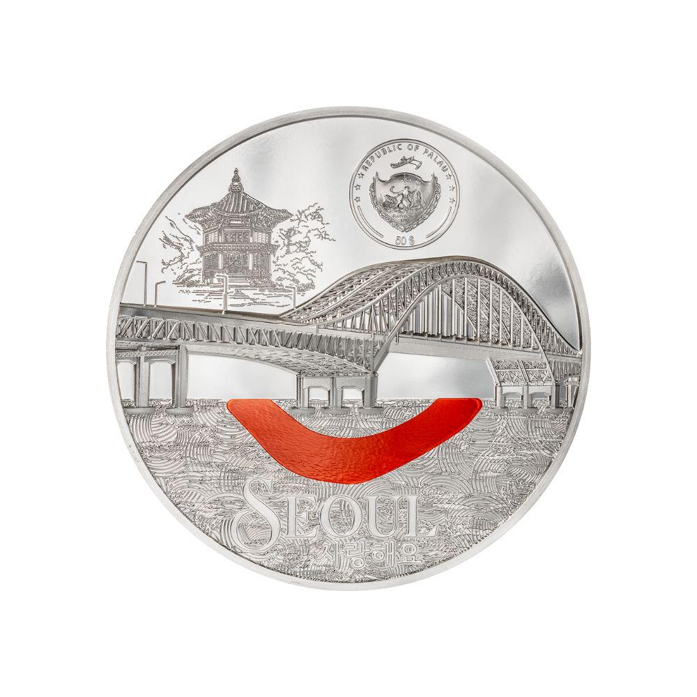 Seoul Tiffany Art Metropolis 1 Kg Kilo Silver Coin 2024