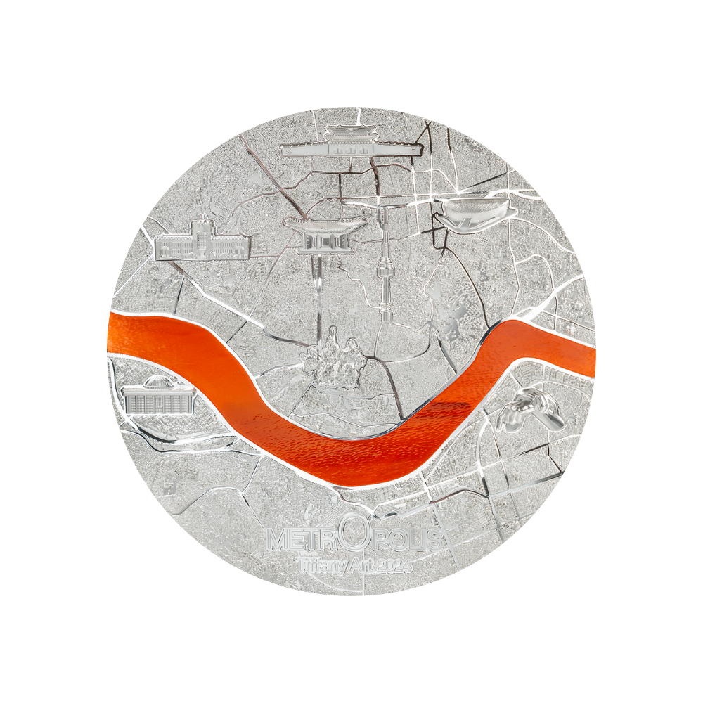 Seoul Tiffany Art Metropolis 1 Kg Kilo Silver Coin 2024