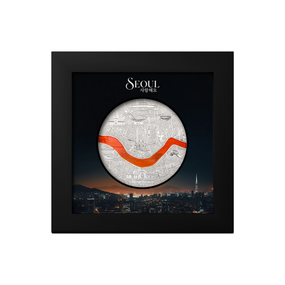 Seoul Tiffany Art Metropolis 3 Oz Silver Coin 2024
